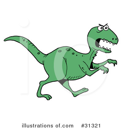 Royalty-Free (RF) Dinosaur Clipart Illustration by LaffToon - Stock Sample #31321