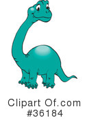 Dinosaur Clipart #36184 by Dennis Holmes Designs