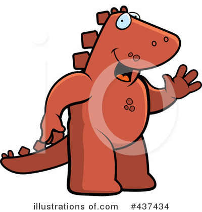 Royalty-Free (RF) Dinosaur Clipart Illustration by Cory Thoman - Stock Sample #437434