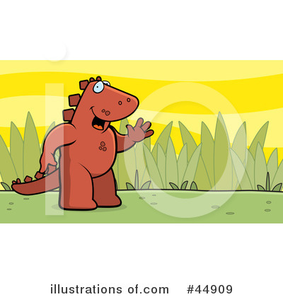 Stegosaur Clipart #44909 by Cory Thoman