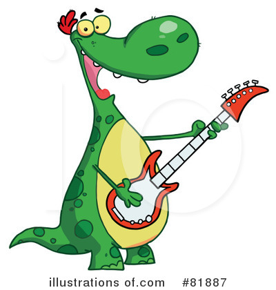 Royalty-Free (RF) Dinosaur Clipart Illustration by Hit Toon - Stock Sample #81887