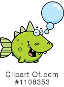 Dinosaur Fish Clipart #1108353 by Cory Thoman