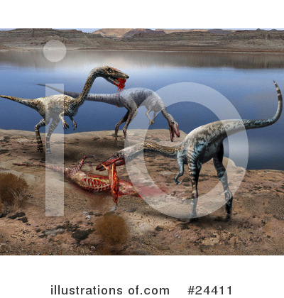 Royalty-Free (RF) Dinosaurs Clipart Illustration by Eugene - Stock Sample #24411