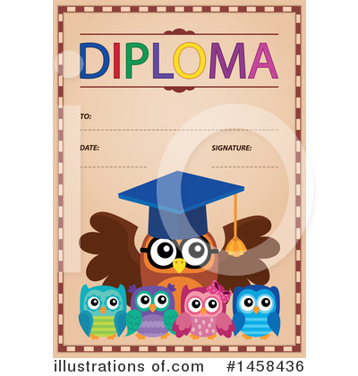 Royalty-Free (RF) Diploma Clipart Illustration by visekart - Stock Sample #1458436