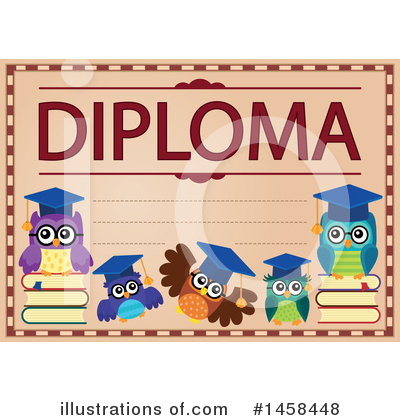 Royalty-Free (RF) Diploma Clipart Illustration by visekart - Stock Sample #1458448