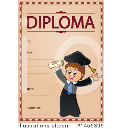Royalty-Free (RF) Diploma Clipart Illustration by visekart - Stock Sample #1459399