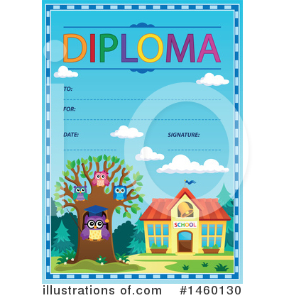 Royalty-Free (RF) Diploma Clipart Illustration by visekart - Stock Sample #1460130