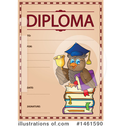 Royalty-Free (RF) Diploma Clipart Illustration by visekart - Stock Sample #1461590