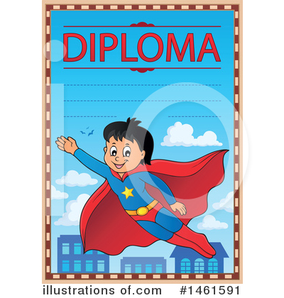 Royalty-Free (RF) Diploma Clipart Illustration by visekart - Stock Sample #1461591