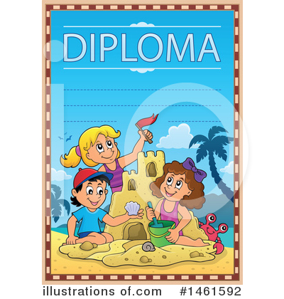 Royalty-Free (RF) Diploma Clipart Illustration by visekart - Stock Sample #1461592