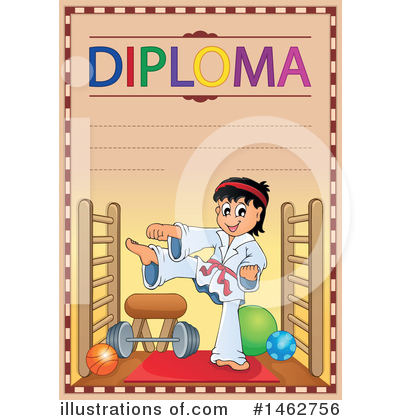 Royalty-Free (RF) Diploma Clipart Illustration by visekart - Stock Sample #1462756
