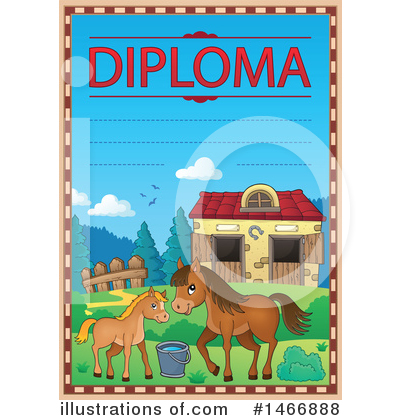 Royalty-Free (RF) Diploma Clipart Illustration by visekart - Stock Sample #1466888