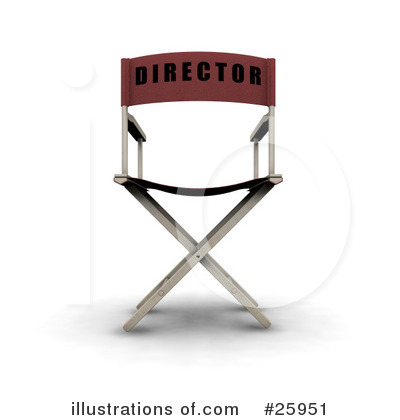 Royalty-Free (RF) Directors Chair Clipart Illustration by KJ Pargeter - Stock Sample #25951