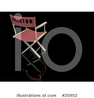Royalty-Free (RF) Directors Chair Clipart Illustration by KJ Pargeter - Stock Sample #25952