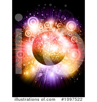 Royalty-Free (RF) Disco Ball Clipart Illustration by KJ Pargeter - Stock Sample #1097522