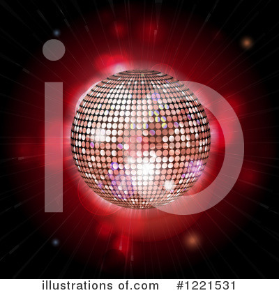 Royalty-Free (RF) Disco Ball Clipart Illustration by elaineitalia - Stock Sample #1221531