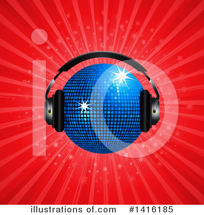 Royalty-Free (RF) Disco Ball Clipart Illustration by elaineitalia - Stock Sample #1416185