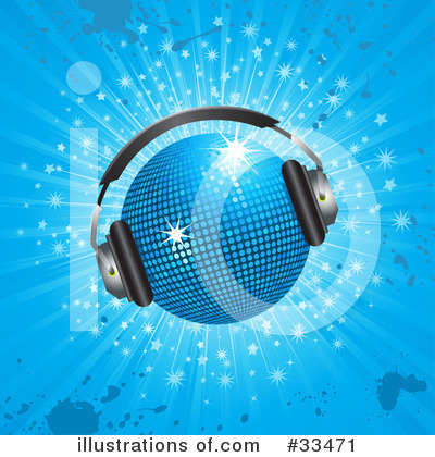 Royalty-Free (RF) Disco Ball Clipart Illustration by elaineitalia - Stock Sample #33471