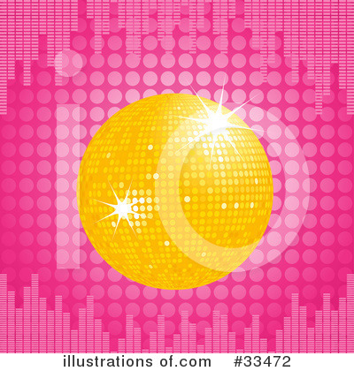 Royalty-Free (RF) Disco Ball Clipart Illustration by elaineitalia - Stock Sample #33472