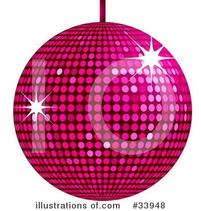 Royalty-Free (RF) Disco Ball Clipart Illustration by elaineitalia - Stock Sample #33948