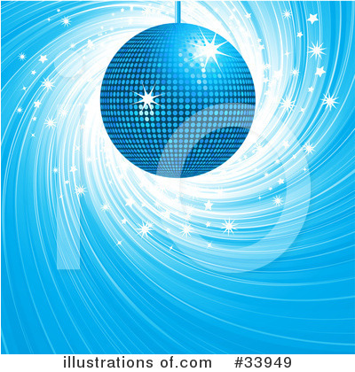 Royalty-Free (RF) Disco Ball Clipart Illustration by elaineitalia - Stock Sample #33949