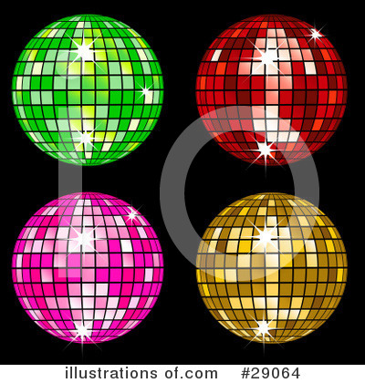Royalty-Free (RF) Disco Balls Clipart Illustration by elaineitalia - Stock Sample #29064