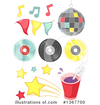 Royalty-Free (RF) Disco Clipart Illustration by BNP Design Studio - Stock Sample #1367700