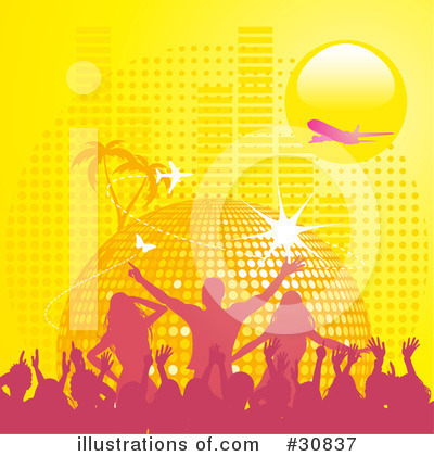 Royalty-Free (RF) Disco Clipart Illustration by elaineitalia - Stock Sample #30837