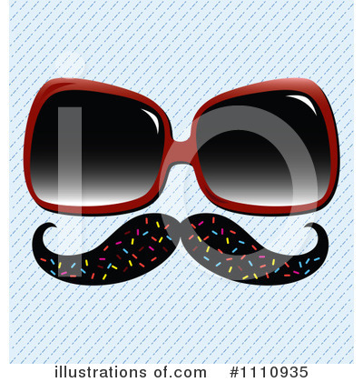 Mustache Clipart #1110935 by Cherie Reve