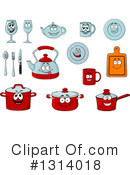 Dishes Clipart #1314018 by Vector Tradition SM