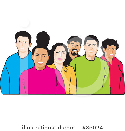 Royalty-Free (RF) Diversity Clipart Illustration by David Rey - Stock Sample #85024