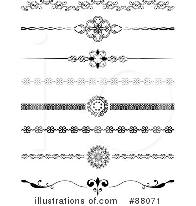 Royalty-Free (RF) Dividers Clipart Illustration by KJ Pargeter - Stock Sample #88071