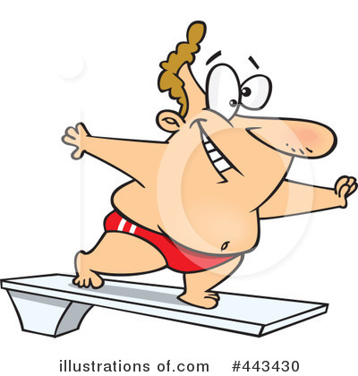Diving Board Clipart #443430 by toonaday
