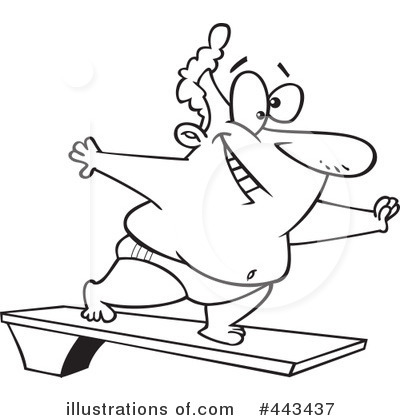 Diving Board Clipart #443437 by toonaday