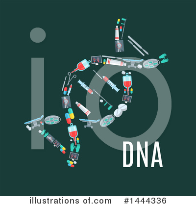 Royalty-Free (RF) Dna Clipart Illustration by Vector Tradition SM - Stock Sample #1444336