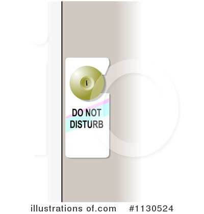 Royalty-Free (RF) Do Not Disturb Clipart Illustration by djart - Stock Sample #1130524