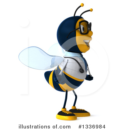 Royalty-Free (RF) Doctor Bee Clipart Illustration by Julos - Stock Sample #1336984