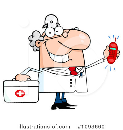 Royalty-Free (RF) Doctor Clipart Illustration by Hit Toon - Stock Sample #1093660