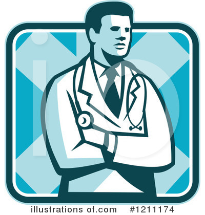 Royalty-Free (RF) Doctor Clipart Illustration by patrimonio - Stock Sample #1211174