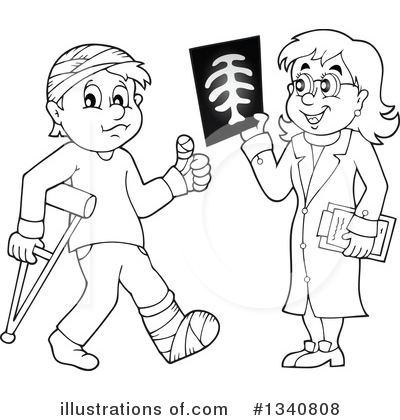 Royalty-Free (RF) Doctor Clipart Illustration by visekart - Stock Sample #1340808