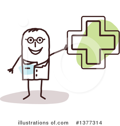 Royalty-Free (RF) Doctor Clipart Illustration by NL shop - Stock Sample #1377314