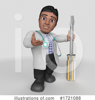Royalty-Free (RF) Doctor Clipart Illustration by KJ Pargeter - Stock Sample #1721088