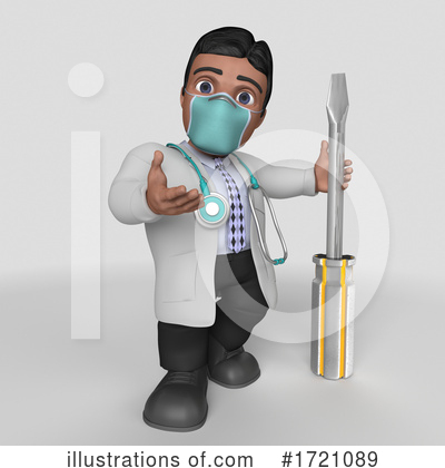 Royalty-Free (RF) Doctor Clipart Illustration by KJ Pargeter - Stock Sample #1721089