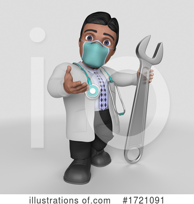 Royalty-Free (RF) Doctor Clipart Illustration by KJ Pargeter - Stock Sample #1721091
