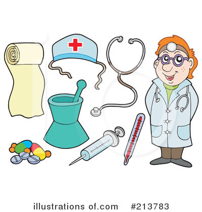 Royalty-Free (RF) Doctor Clipart Illustration by visekart - Stock Sample #213783