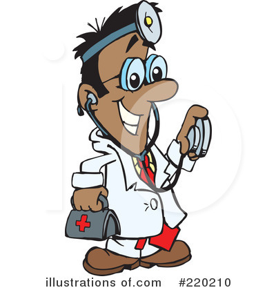 Royalty-Free (RF) Doctor Clipart Illustration by Dennis Holmes Designs - Stock Sample #220210