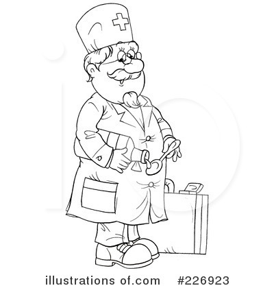 Royalty-Free (RF) Doctor Clipart Illustration by Alex Bannykh - Stock Sample #226923
