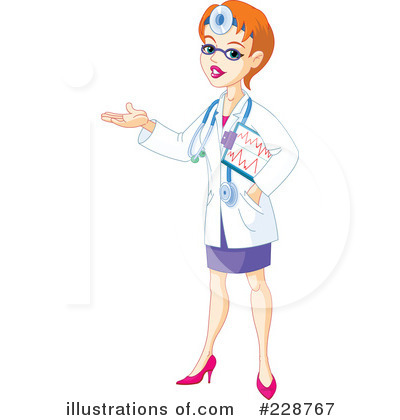 Royalty-Free (RF) Doctor Clipart Illustration by Pushkin - Stock Sample #228767