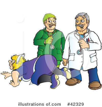 Royalty-Free (RF) Doctor Clipart Illustration by Snowy - Stock Sample #42329