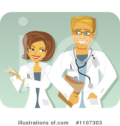 Royalty-Free (RF) Doctors Clipart Illustration by Amanda Kate - Stock Sample #1107303